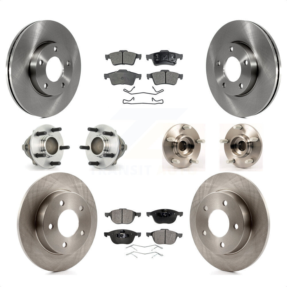 [Avant + Arrière] Kit d'ensemble roulement de roue et moyeu pour Mazda 3 2.0L avec 4-Wheel ABS KBB-108890 par Transit Auto