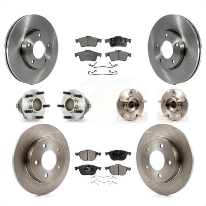 [Avant + Arrière] Kit d'ensemble roulement de roue et moyeu pour Mazda 3 2.0L avec 4-Wheel ABS KBB-108890 par Transit Auto
