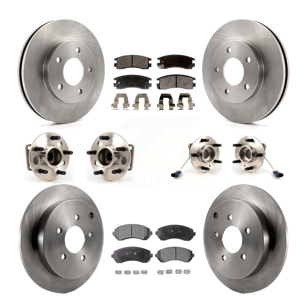 [Avant + Arrière] Kit d'ensemble roulement de roue et moyeu pour 2001-2005 Pontiac Aztek FWD avec rear brakes 4-Wheel ABS KBB-108896