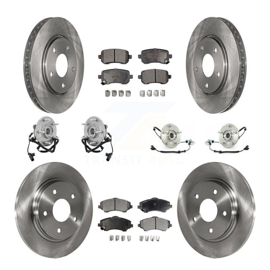 [Avant + Arrière] Kit d'ensemble roulement de roue et moyeu pour Chrysler Town & Country Dodge Grand Caravan Volkswagen Routan KBB-108909