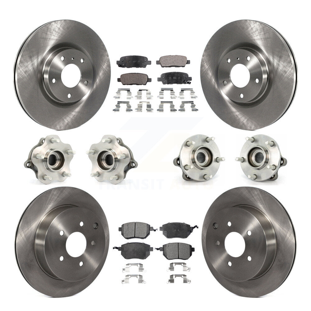 [Avant + Arrière] Kit d'ensemble roulement de roue et moyeu pour 2005-2007 Nissan Murano AWD KBB-108913