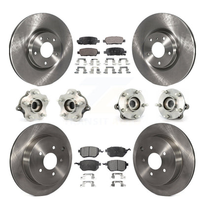 [Avant + Arrière] Kit d'ensemble roulement de roue et moyeu pour 2005-2007 Nissan Murano AWD KBB-108913