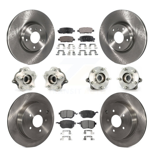 [Avant + Arrière] Kit d'ensemble roulement de roue et moyeu pour 2005-2007 Nissan Murano AWD KBB-108913