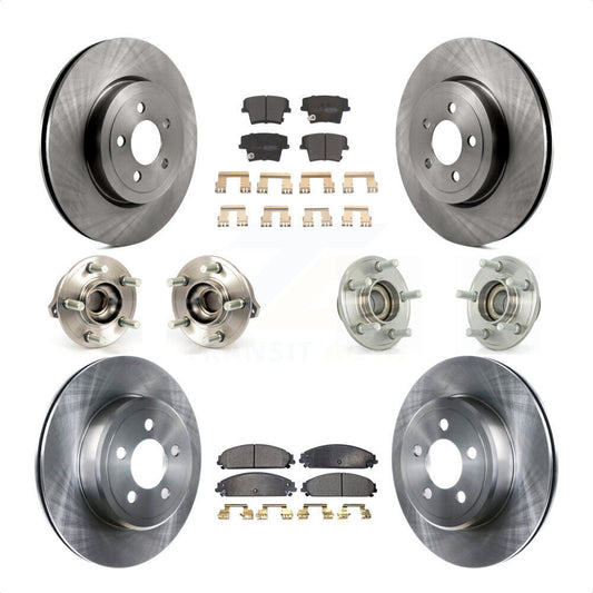 [Avant + Arrière] Kit d'ensemble roulement de roue et moyeu pour Dodge Chrysler 300 Charger Challenger KBB-108915 par Transit Auto