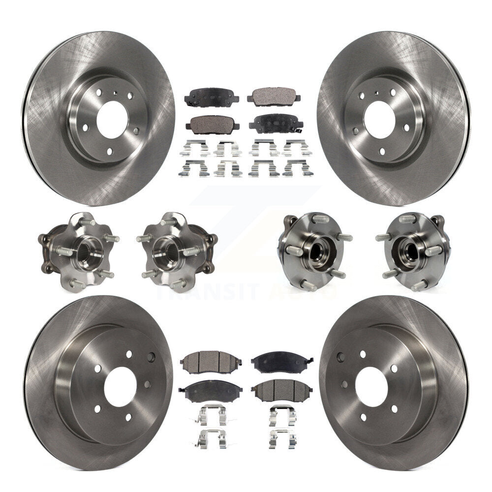 [Avant + Arrière] Kit d'ensemble roulement de roue et moyeu pour INFINITI QX70 M37 Q70 Q70L M56 M35h KBB-108939