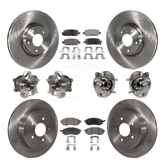 [Avant + Arrière] Kit d'ensemble roulement de roue et moyeu pour INFINITI QX70 M37 Q70 Q70L M56 M35h KBB-108939