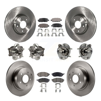 [Avant + Arrière] Kit d'ensemble roulement de roue et moyeu pour INFINITI G37 G35 EX35 G25 Nissan 370Z Q40 M35 QX50 M45 EX37 KBB-108940