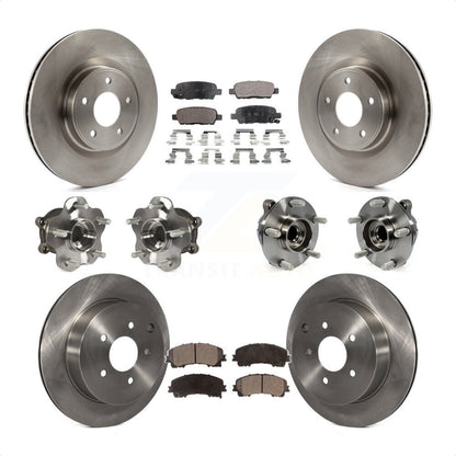 [Avant + Arrière] Kit d'ensemble roulement de roue et moyeu pour INFINITI Q50 Base Premium avec RWD KBB-108942 par Transit Auto