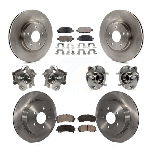 [Avant + Arrière] Kit d'ensemble roulement de roue et moyeu pour INFINITI Q50 Base Premium avec RWD KBB-108942 par Transit Auto