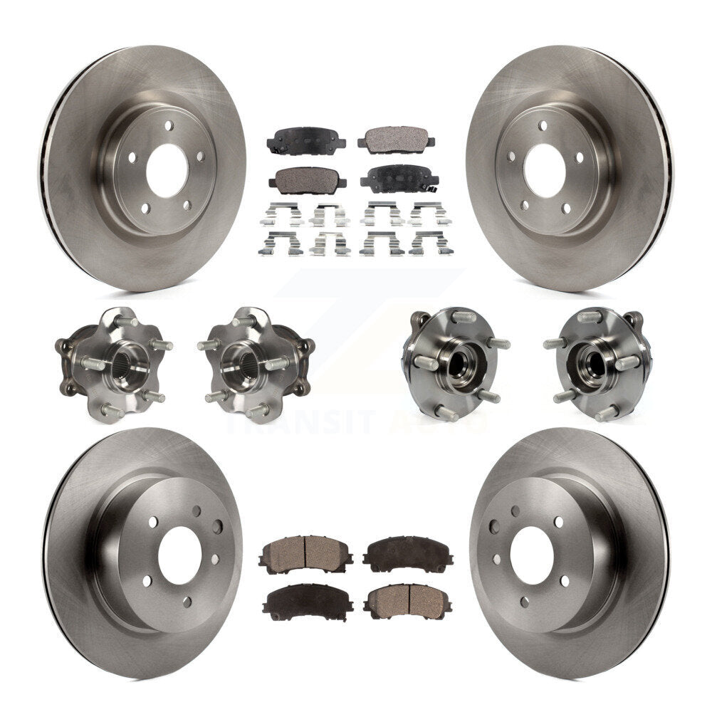[Avant + Arrière] Kit d'ensemble roulement de roue et moyeu pour 2016-2017 INFINITI QX50 RWD KBB-108943