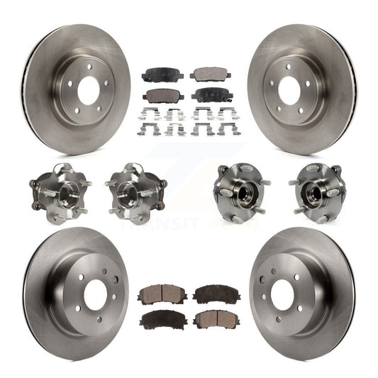 [Avant + Arrière] Kit d'ensemble roulement de roue et moyeu pour 2016-2017 INFINITI QX50 RWD KBB-108943