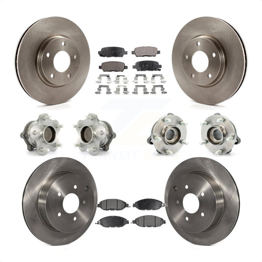 [Avant + Arrière] Kit d'ensemble roulement de roue et moyeu pour 2016 Nissan Pathfinder FWD From 11 15 KBB-108952 par Transit Auto