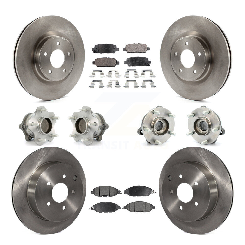[Avant + Arrière] Kit d'ensemble roulement de roue et moyeu pour Nissan Pathfinder Murano INFINITI QX60 JX35 FWD KBB-108956