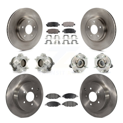 [Avant + Arrière] Kit d'ensemble roulement de roue et moyeu pour Nissan Pathfinder Murano INFINITI QX60 JX35 FWD KBB-108956