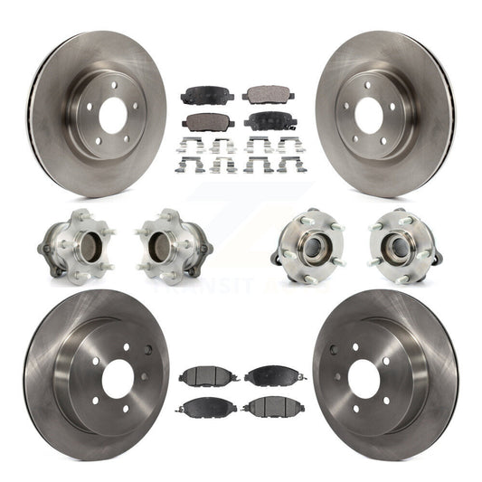 [Avant + Arrière] Kit d'ensemble roulement de roue et moyeu pour Nissan Pathfinder Murano INFINITI QX60 JX35 FWD KBB-108956