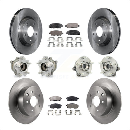 [Avant + Arrière] Kit d'ensemble roulement de roue et moyeu pour 2007 Nissan Altima 2.5L avec Non-ABS KBB-108958 par Transit Auto