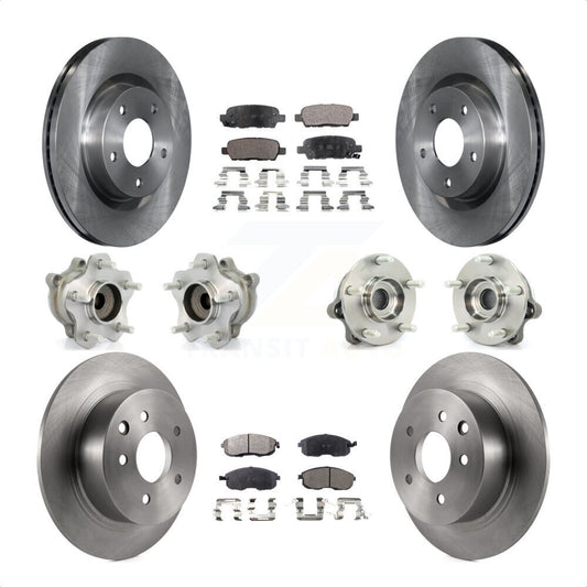 [Avant + Arrière] Kit d'ensemble roulement de roue et moyeu pour 2007 Nissan Altima 2.5L avec Non-ABS KBB-108958 par Transit Auto
