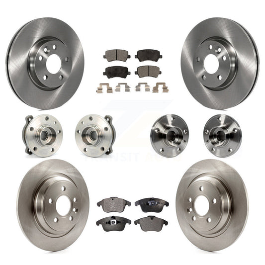 [Avant + Arrière] Kit d'ensemble roulement de roue et moyeu pour 2013-2014 Volvo S60 3.0L avec 300mm Diameter Rotor KBB-108975