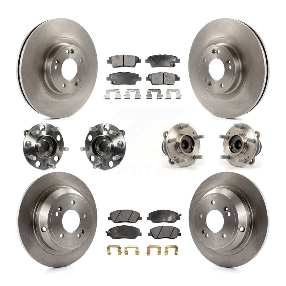 [Avant + Arrière] Kit d'ensemble roulement de roue et moyeu pour 2012 Hyundai Genesis 3.8L KBB-108978