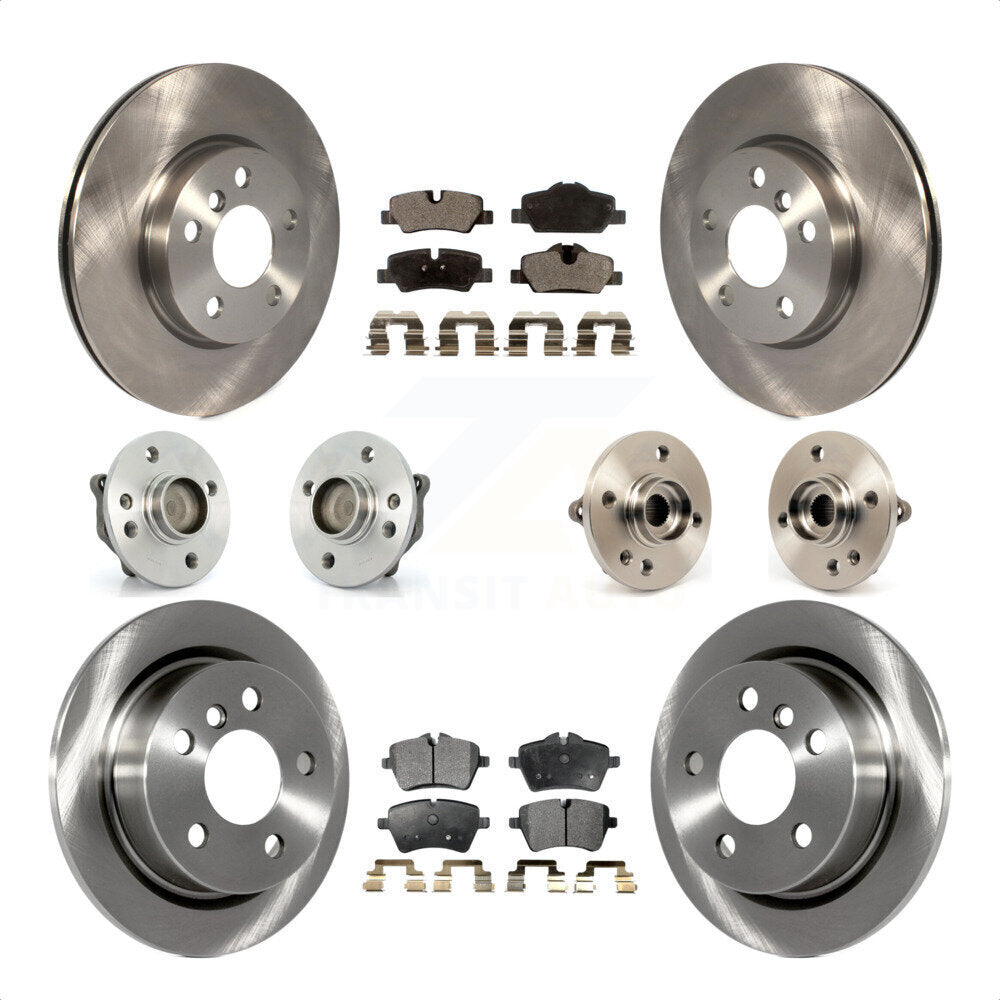 [Avant + Arrière] Kit d'ensemble roulement de roue et moyeu pour 2015 Mini Cooper Convertible avec 2.0L 1.5L avec 294mm Diameter Rotor KBB-108988 par Transit Auto