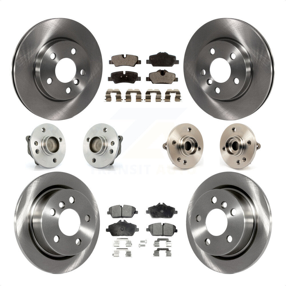 [Avant + Arrière] Kit d'ensemble roulement de roue et moyeu pour 2015 Mini Cooper Convertible avec 2.0L 1.5L avec 280mm Diameter Rotor KBB-108989 par Transit Auto