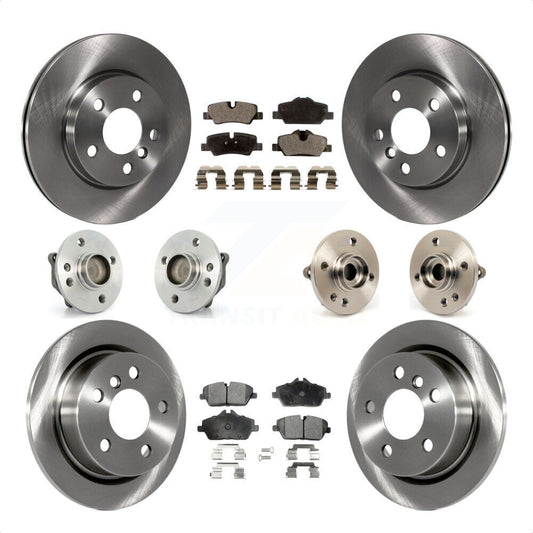 [Avant + Arrière] Kit d'ensemble roulement de roue et moyeu pour 2015 Mini Cooper Convertible avec 2.0L 1.5L avec 280mm Diameter Rotor KBB-108989 par Transit Auto