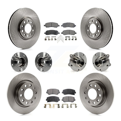 [Avant + Arrière] Kit d'ensemble roulement de roue et moyeu pour 2013-2016 Dodge Dart KBB-109005