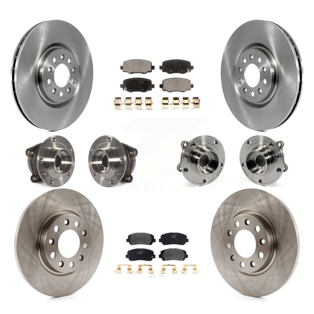 [Avant + Arrière] Kit d'ensemble roulement de roue et moyeu pour 2015-2017 Chrysler 200 AWD avec 330mm Diameter Rotor KBB-109007