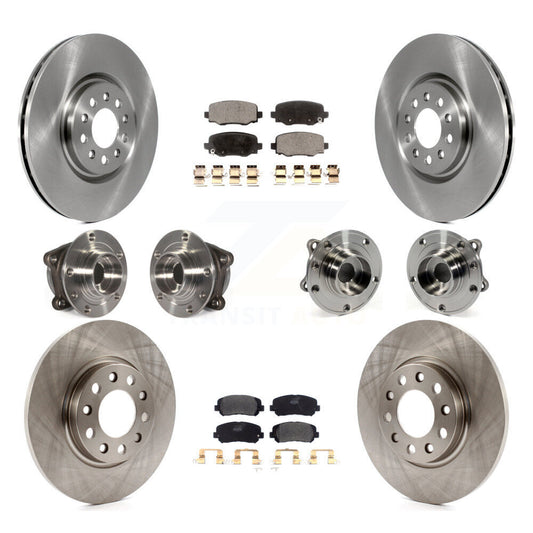 [Avant + Arrière] Kit d'ensemble roulement de roue et moyeu pour 2015-2017 Chrysler 200 AWD avec 330mm Diameter Rotor KBB-109007
