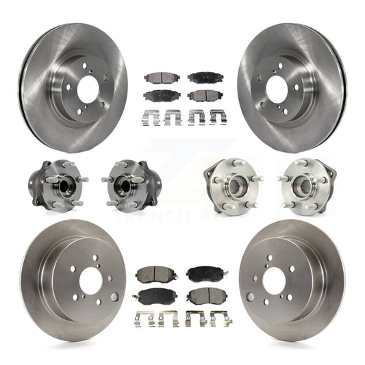 [Avant + Arrière] Kit d'ensemble roulement de roue et moyeu pour 2012-2013 Subaru Impreza Limited Base Premium KBB-109008
