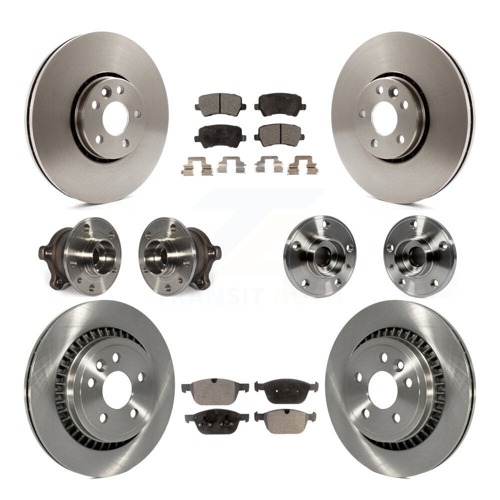 [Avant + Arrière] Kit d'ensemble roulement de roue et moyeu pour 2010-2015 Volvo XC60 AWD KBB-109014