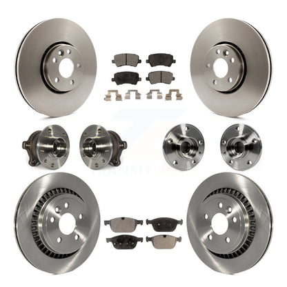 [Avant + Arrière] Kit d'ensemble roulement de roue et moyeu pour 2010-2015 Volvo XC60 AWD KBB-109014