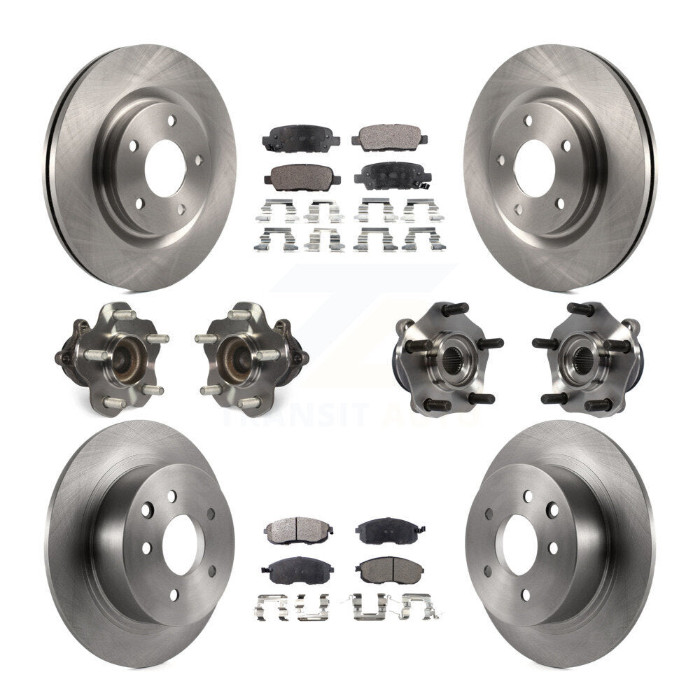 [Avant + Arrière] Kit d'ensemble roulement de roue et moyeu pour 2017-2019 Nissan Sentra Turbocharged KBB-109015