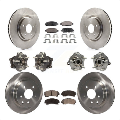 [Avant + Arrière] Kit d'ensemble roulement de roue et moyeu pour Nissan Rogue KBB-109023 par Transit Auto