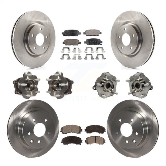 [Avant + Arrière] Kit d'ensemble roulement de roue et moyeu pour Nissan Rogue KBB-109023 par Transit Auto