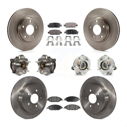 [Avant + Arrière] Kit d'ensemble roulement de roue et moyeu pour 2016 Nissan Pathfinder 4WD From 11 15 KBB-109027 par Transit Auto