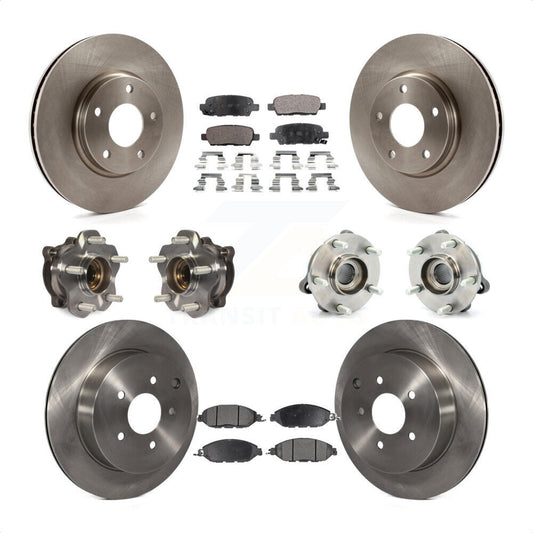 [Avant + Arrière] Kit d'ensemble roulement de roue et moyeu pour 2016 Nissan Pathfinder 4WD From 11 15 KBB-109027 par Transit Auto
