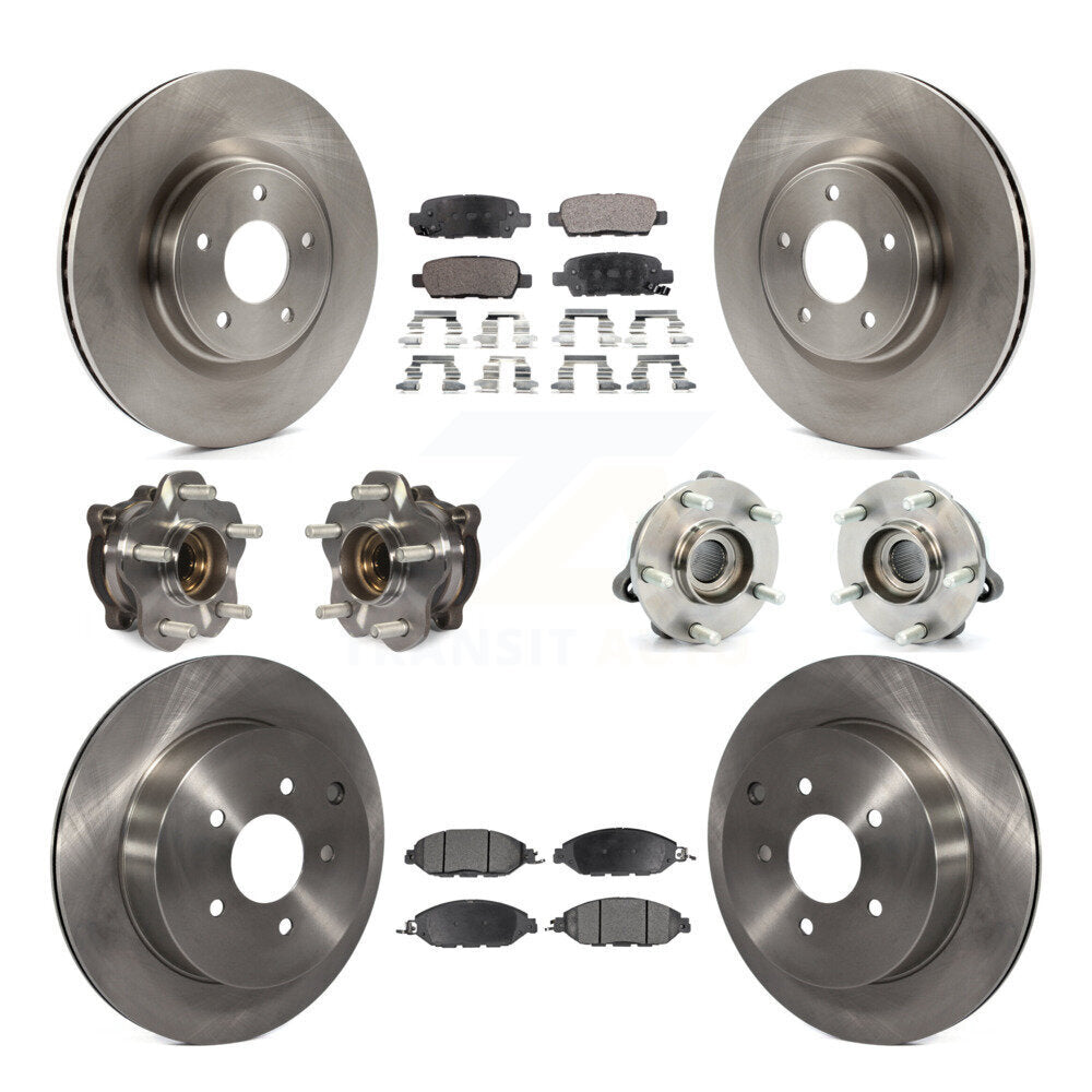 [Avant + Arrière] Kit d'ensemble roulement de roue et moyeu pour Nissan Pathfinder Murano INFINITI QX60 JX35 KBB-109028