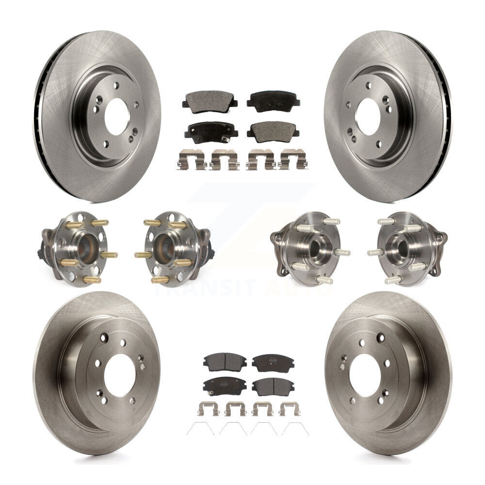 [Avant + Arrière] Kit d'ensemble roulement de roue et moyeu pour 2017-2021 Kia Sportage FWD avec Turbocharged avec Manual Parking KBB-109036