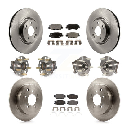 [Avant + Arrière] Kit d'ensemble roulement de roue et moyeu pour 2017-2021 Kia Sportage FWD avec Turbocharged avec Manual Parking KBB-109036