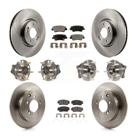 [Avant + Arrière] Kit d'ensemble roulement de roue et moyeu pour 2017-2021 Kia Sportage FWD avec Turbocharged avec Manual Parking KBB-109036