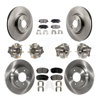 [Avant + Arrière] Kit d'ensemble roulement de roue et moyeu pour 2016 Hyundai Sonata GAS engine avec Electric Parking KBB-109038