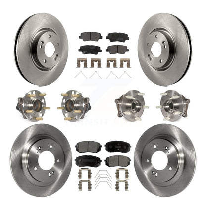 [Avant + Arrière] Kit d'ensemble roulement de roue et moyeu pour Kia Optima avec Electric Parking KBB-109039