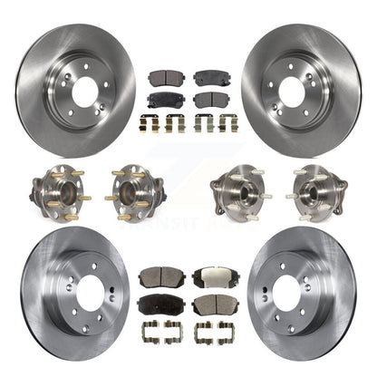 [Avant + Arrière] Kit d'ensemble roulement de roue et moyeu pour 2015 Hyundai Sonata GAS engine avec Manual Parking KBB-109040
