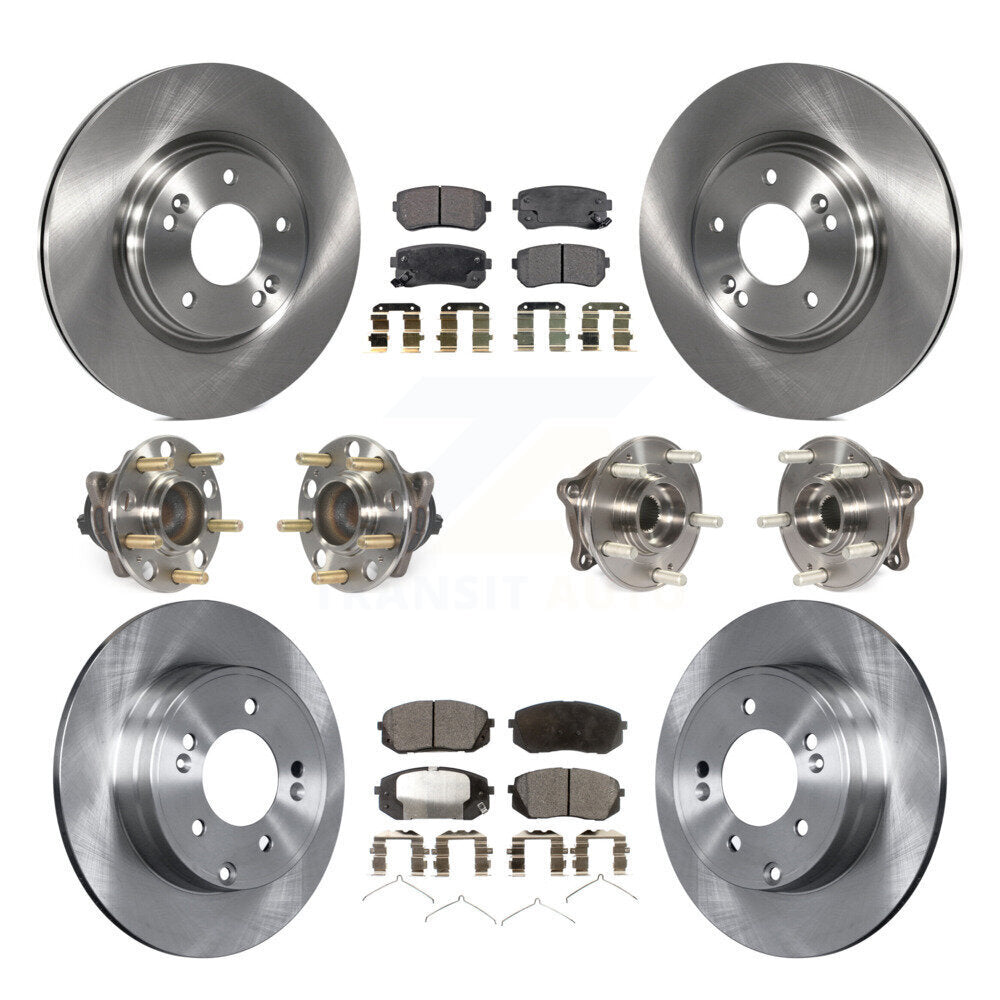 [Avant + Arrière] Kit d'ensemble roulement de roue et moyeu pour 2015-2016 Hyundai Sonata GAS engine avec Manual Parking KBB-109041