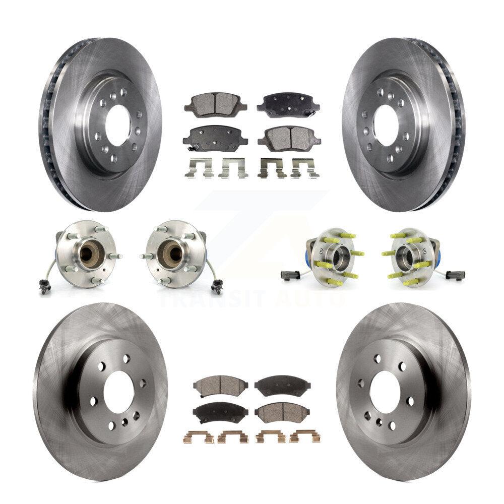 [Avant + Arrière] Kit d'ensemble roulement de roue et moyeu pour 2007 Saturn Relay 3 Hole Flange or Triangular KBB-109079