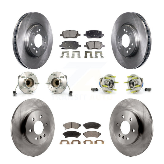 [Avant + Arrière] Kit d'ensemble roulement de roue et moyeu pour 2007 Saturn Relay 3 Hole Flange or Triangular KBB-109079
