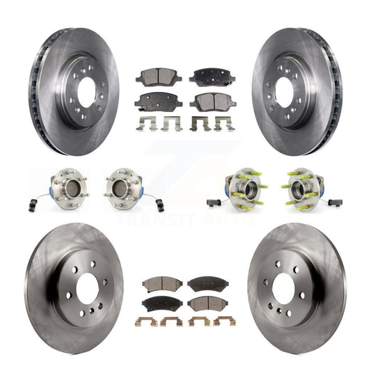 [Avant + Arrière] Kit d'ensemble roulement de roue et moyeu pour Chevrolet Uplander Buick Terraza Pontiac Montana 3 Hole Triangular Flange KBB-109080