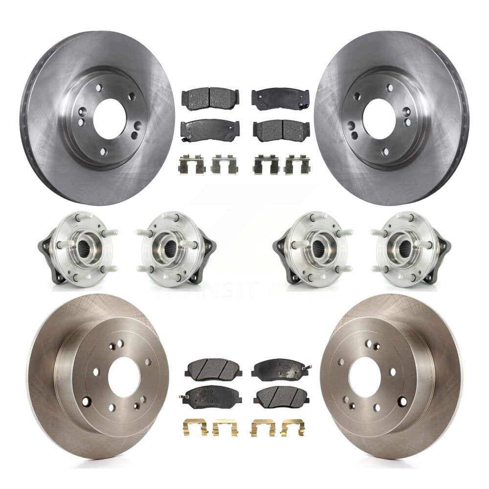[Avant + Arrière] Kit d'ensemble roulement de roue et moyeu pour 2007-2009 Hyundai Santa Fe AWD KBB-109087