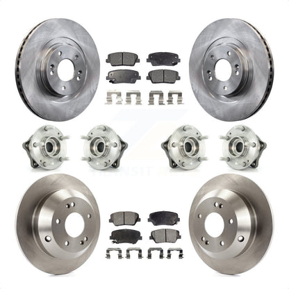 [Avant + Arrière] Kit d'ensemble roulement de roue et moyeu pour 2013-2014 Hyundai Santa Fe Sport AWD avec 2.4L 2.0L KBB-109090 par Transit Auto